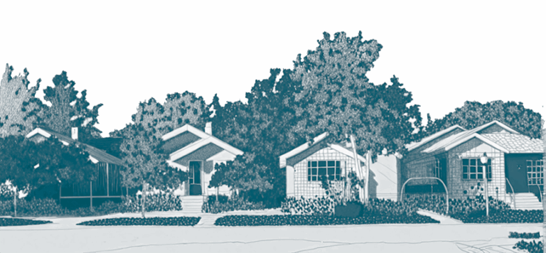 Sketch of Single Family Houses